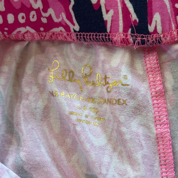 Lilly Pulitzer girls Tola Flare pants size Large (8-10) in Coco Safari - Picture 4 of 5